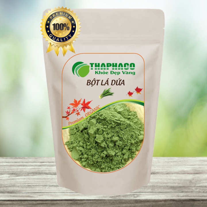 [HCM] Bột Lá Dứa 100g Sấy Lạnh Xanh Uống Làm Đẹp Dưỡng Da THAPHACO