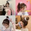 🌺xinyia🌺 Dây buộc tóc, cột tóc vải scrunchies chiffon chấm bi siêu đẹp Orin