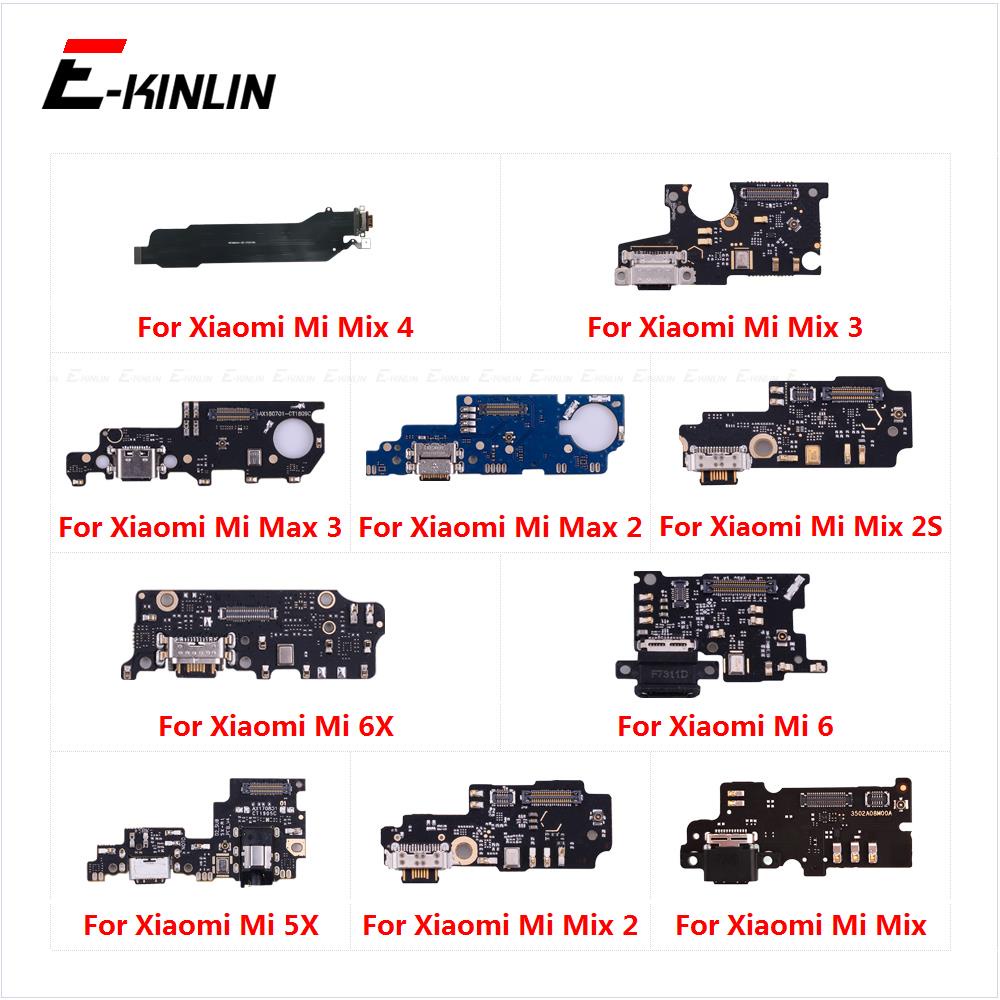 Đế Sạc Cổng Sạc USB Cắm Ban Mic Cáp Mềm Cho XiaoMi Mi 6 Mix 4 2S Max 3 2 6X 5X Thay Thế Các Bộ Phận