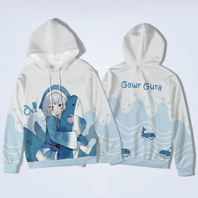 Áo Cosplay Gawr Gura Hololive Unisex Hoodie