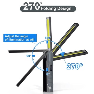 Đèn làm việc COB di động Đèn pin LED có thể sạc lại với đèn kiểm tra linh hoạt từ tính ngoài trời