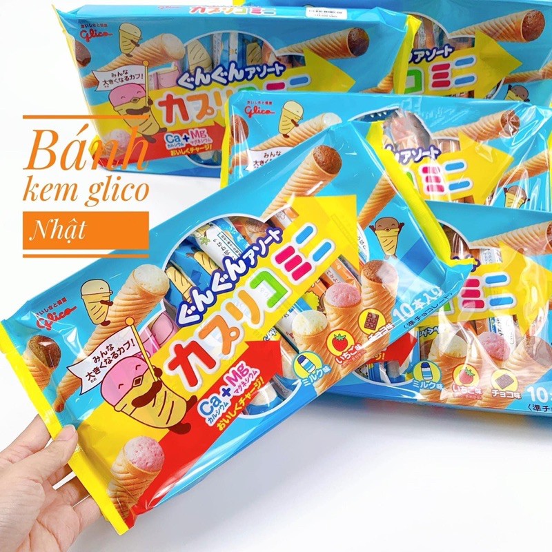 Bánh Ăn Dặm Glico 10 cây ốc quế (Nhật Bản) 1y+