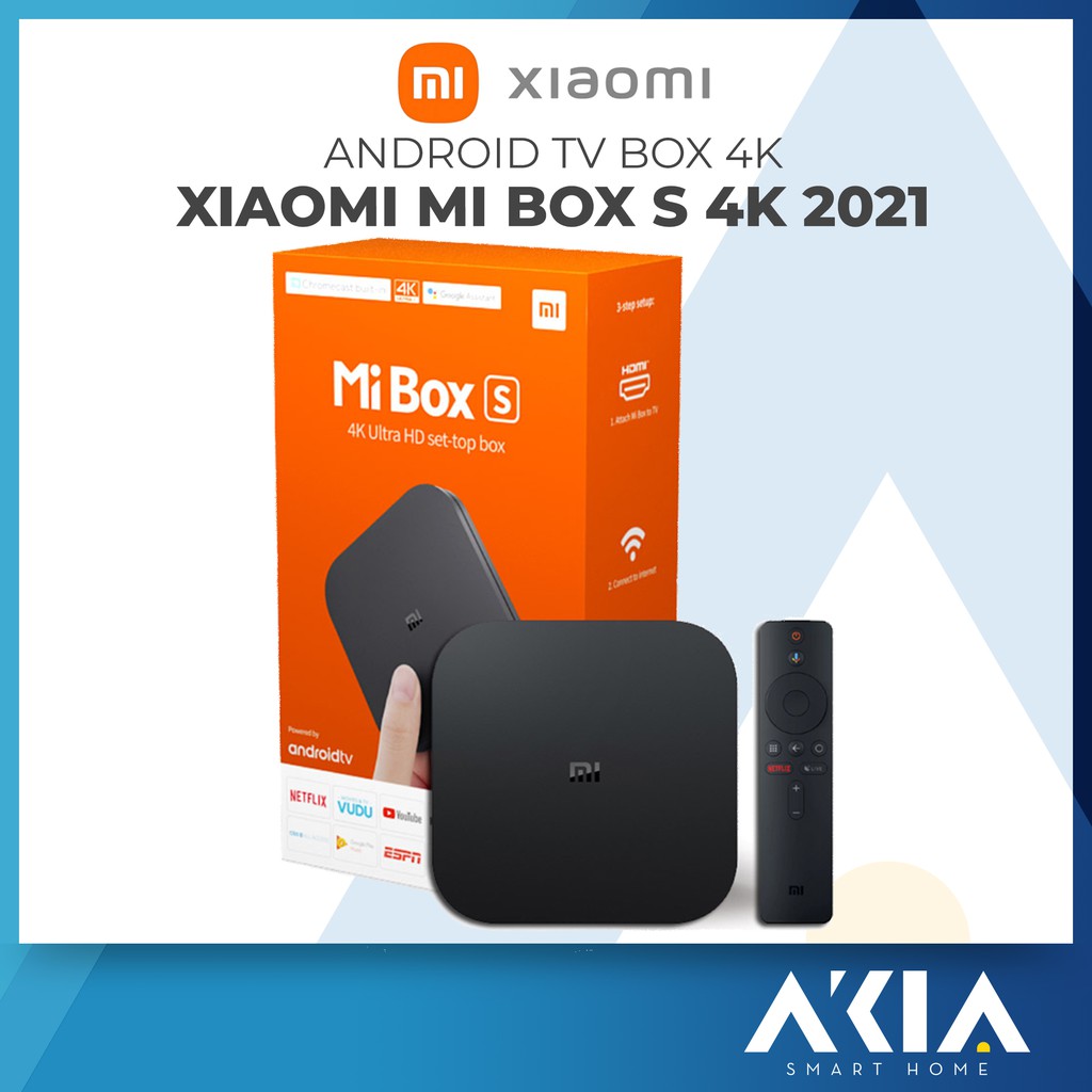 Xiaomi Mi Box S 4k 2021 - Android TV Box Xiaomi, CPU 4 nhân, Android TV ...
