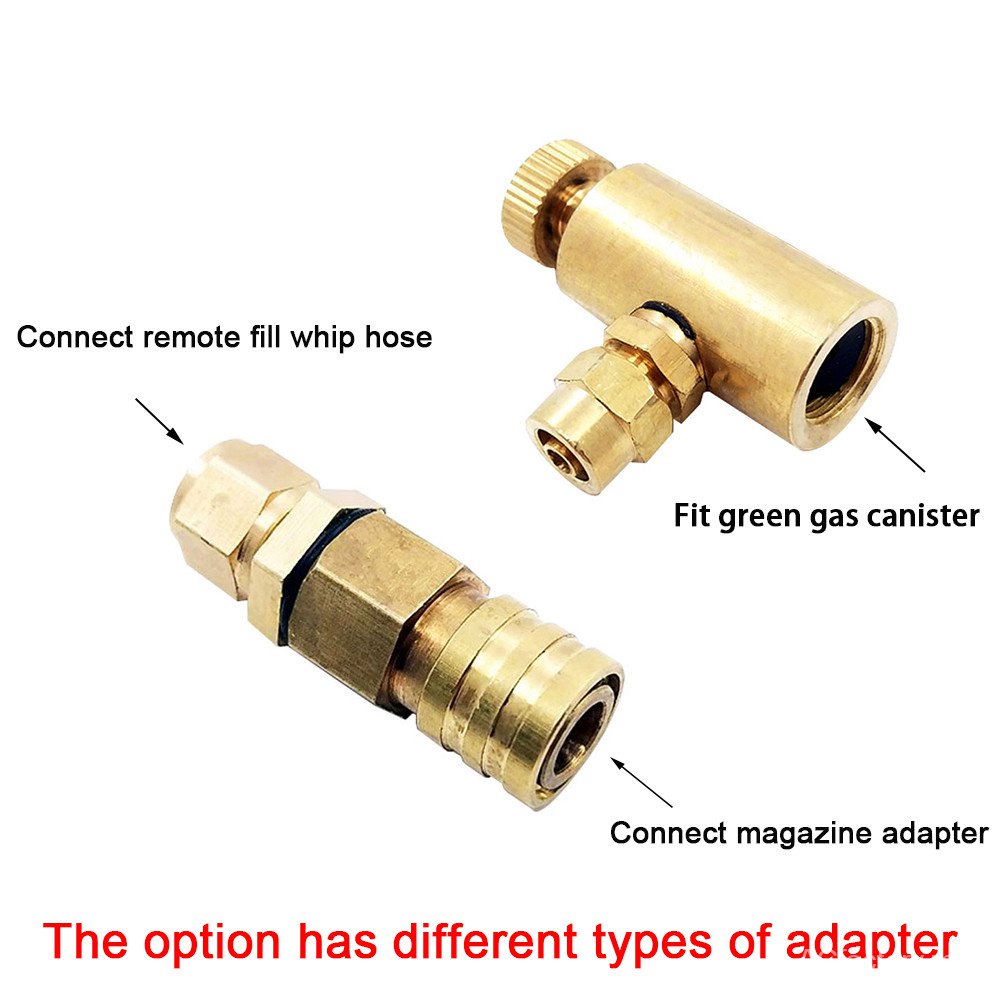 Airsoftfill phụ kiện bộ chuyển đổi sang hộp khí xanh tạp chí đầu dò bộ chuyển đổi bọt khớp nối chữ o wahsers ống cuộn dây
