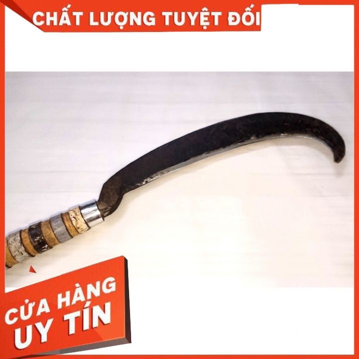 Dao làm cỏ phát bãi chặt cây cán gỗ +cán thép sắc bén tiện dụng cho nhà  nông