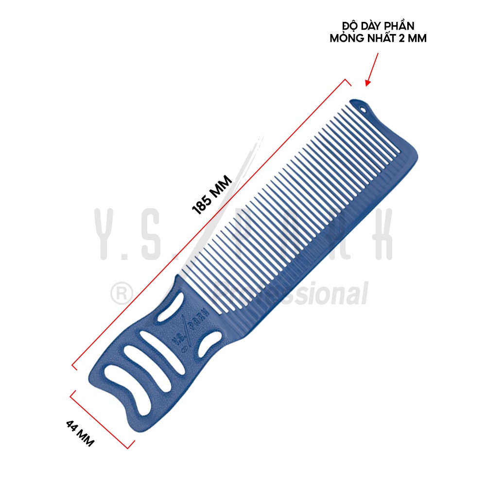 Ảnh Lược cắt tóc kê tông YS PARK YS-246 Lược barber cứng chịu nhiệt và hóa chất hàng chính hãng made in Japan 3
