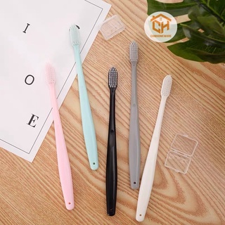 Set 10 Bàn Chải Đánh Răng Mềm Màu Pastel Nhỏ Gọn Phong Cách Hàn Quốc Cam Homeware