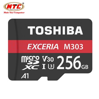Thẻ nhớ MicroSDXC Toshiba Exceria M303 256GB UHS-I U3 4K V30 A1 R98MB/s W65MB/s (Đen)