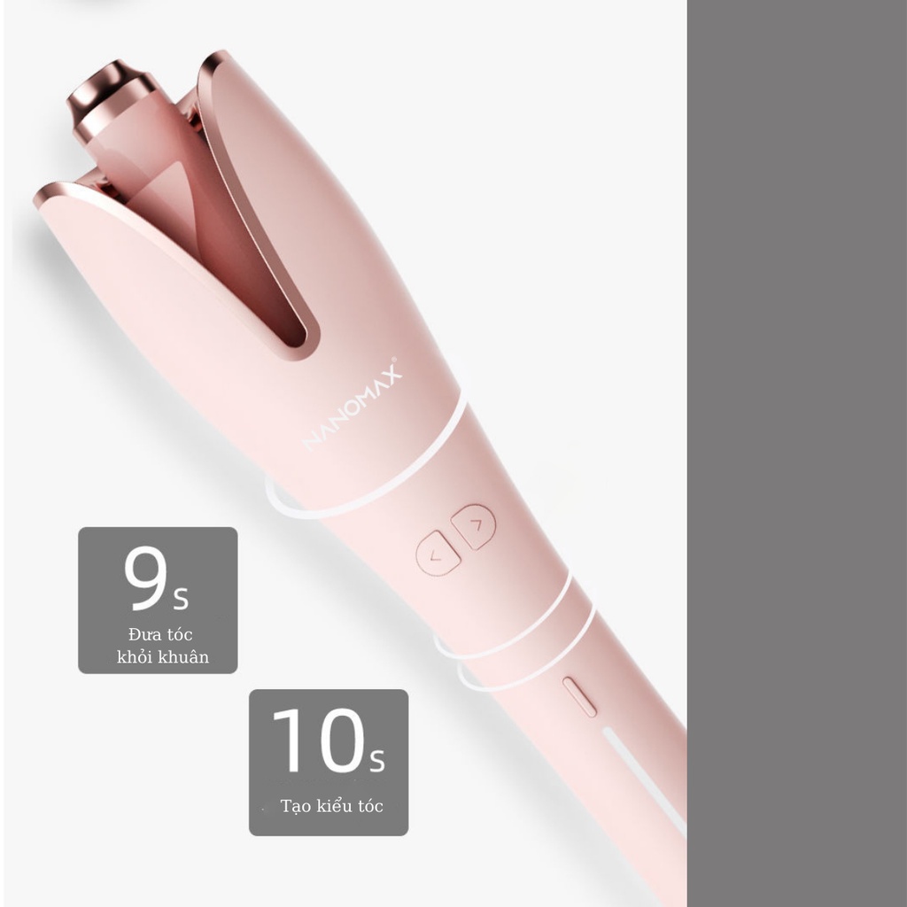 Mô tả Máy Uốn Tóc Tự Động Xoay 360 Độ Nanomax Xn-389, Thiết Kế Xoay 3 In 1 Dễ Dàng Tạo Kiểu - Bảo Hành 6 Tháng - 3