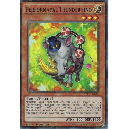 Yu-Gi-Oh! – Performapal Thunderhino (CROS-EN096) – 1st Edition Common