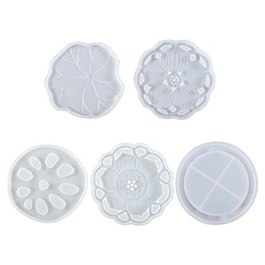 Khuôn Silicone Tạo Hình Làm Đế Lót Ly Hình Hoa Sen DIY