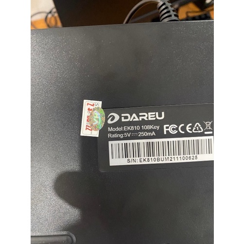 Bàn phím cơ Gaming DAREU EK810 – Black MULTI-LED, Blue D switch ...