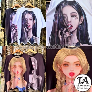 Áo Thun 3D Nữ Unisex From Rộng CÔ GÁI cá tính cực chất - Áo phông nữ Hàn Quốc độc lạ trẻ trung Freesize 38-68kg