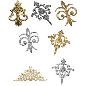 GODD Mặt dây chuyền hợp kim thanh lịch phong cách Baroque Mũ trang trí Mặt dây chuyền trang trí cho vương miện Trang sức đám cưới Mũ trang trí