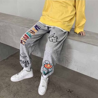 Quần dài ống rộng Họa tiết độc lạ Hoa Zumbie Unisex dành cho nam nữ mẫu mới phong cách Đường Phố Siêu Ngầu SSL