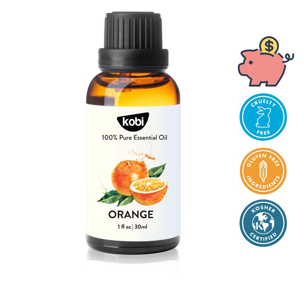 Tinh dầu Cam Ngọt Kobi Orange essential oil giúp thơm phòng, chống trầm cảm, kích thích miễn dịch - 30ml