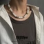 Vòng cổ ngọc trai, dây chuyền ngọc trai nhân tạo kiểu dáng hiphop cá tính unisex dành cho nam và nữ BEAR18 - D19