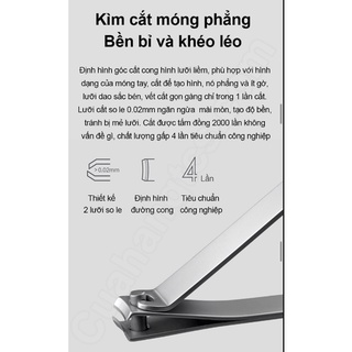 Bộ Bấm Móng Tay Mijia 5 Món Chất Liệu Thép 304 Chống Rỉ Sét, Độ Bền Cao, Sang Trọng Và An Toàn