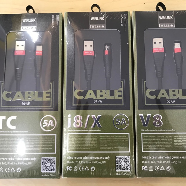 Cáp sạc Winlink W29A | Shopee Việt Nam