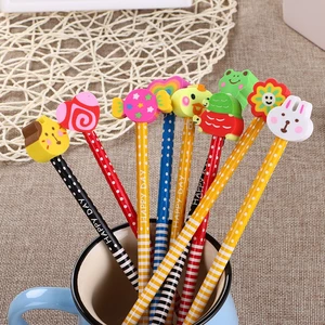3 Bút Chì Kèm Tẩy Dễ Thương - Thỏ Hồng VPP