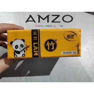 AMZO_GIẤY ĂN GẤU TRÚC/GIẤY GẤU TRÚC KHĂN GIẤY RÚT NỘI ĐỊA TRUNG (1 GÓI 30 TỜ SIÊU DAI)