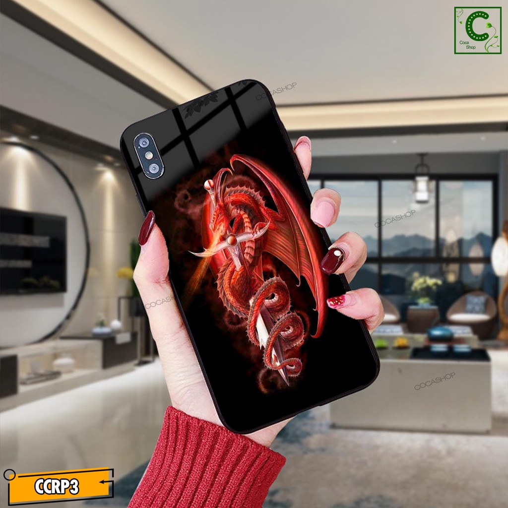 Ốp iPhone Mặt Kính Nano Dẻo - Ốp hình rồng cực ngầu