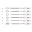 NOTE1 Gỗ Rasp Tập Tin Bộ Dụng Cụ Chế Biến Gỗ SquareHalf-Round Tập Tin Kim Mini Kim Loại Rasp Cho 6 Chiếc