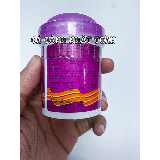 THỨC ĂN CHO CÁ BETTA PROCHOICE ĐÀI LOAN 35G PREMIUM COLOR