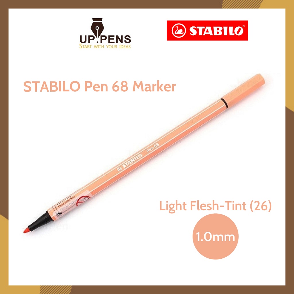  Stabilo Pen 68 Brush Marker - Light Flesh-Tint