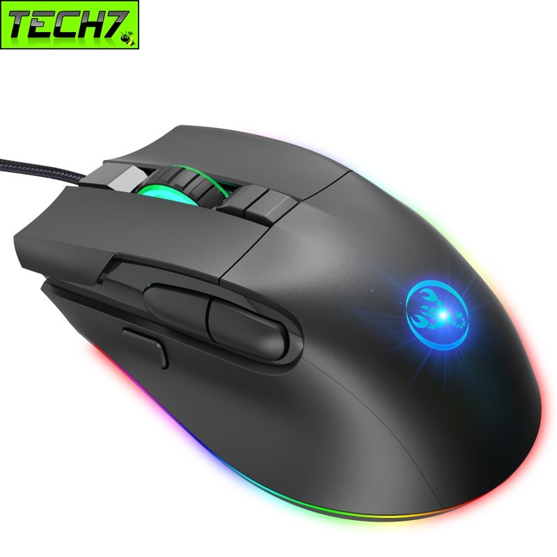 Chuột LED RGB 7200 DPI Gaming Mouse macro A905 cho máy tính laptop