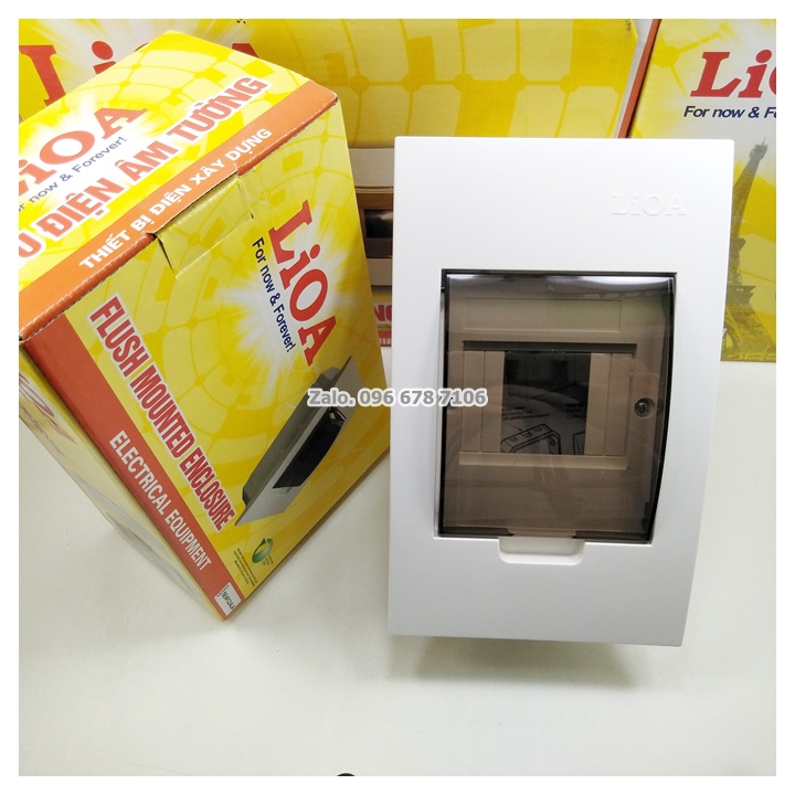 Tủ điện LiOA đế nhựa 2/4 - 3/6 - 4/8 Aptomat MCB, MCCB, RCBO Chính hãng ...