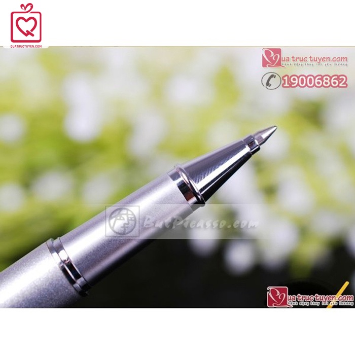 Bút ký dạ bi cao cấp Picasso 903RS màu bạc Mặt Nạ Châu Phi tặng 20/11 sếp,  doanh nhân, thầy cô