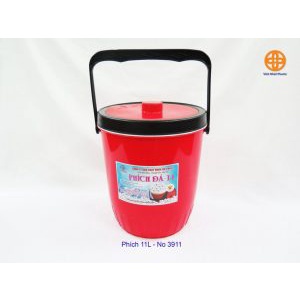 Phích đá, thùng đá giữ nhiệt tròn 10L, 11L, 15L Việt Nhật chất lượng cao bé