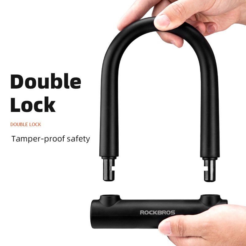 ROCKBROS U-Lock chống thủy lực, khóa an ninh chống trộm cho xe đạp/xe đạp điện