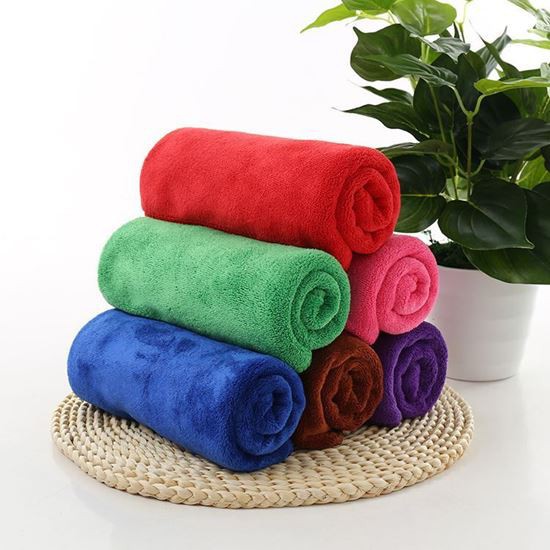 Khăn Lau Xe Ô Tô, Khăn Rửa Xe Ô Tô Microfiber, siêu mềm, khăn nâu 35x75