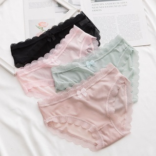 Quần lót nữ ren cao cấp sexy đính nơ gợi cảm và dễ thương DEVARI L115