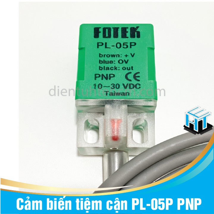 Cảm biến tiệm cận PL-05P PNP,Độ dài dây dẫn: 2mm ,Kích thước: 18 x 18 x ...