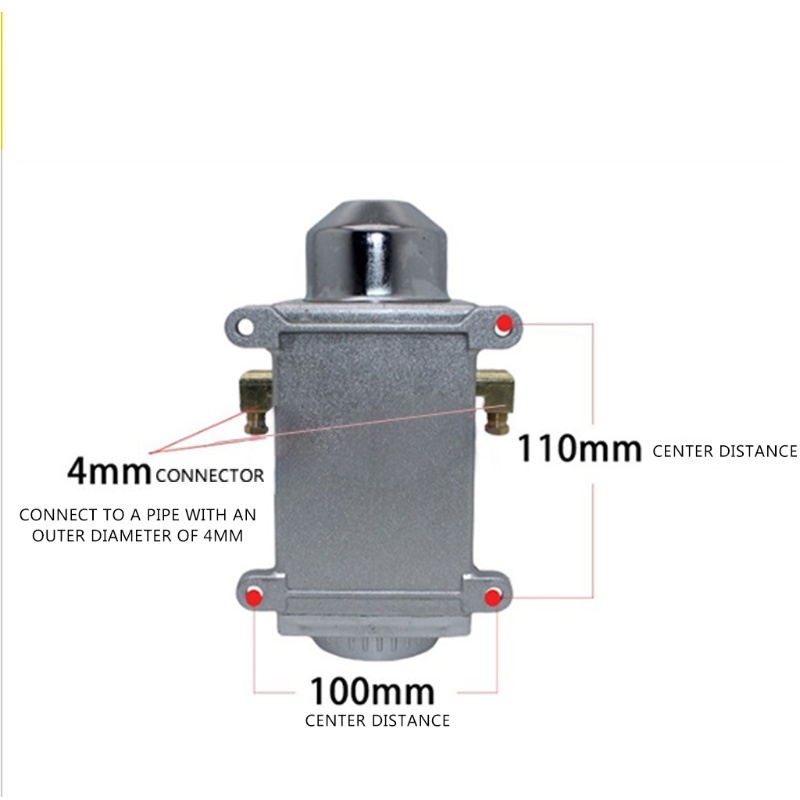 Máy bơm dầu bôi trơn thủ công Bang 1L 4mm Cổng thoát đôi Máy phay Máy bơm tay