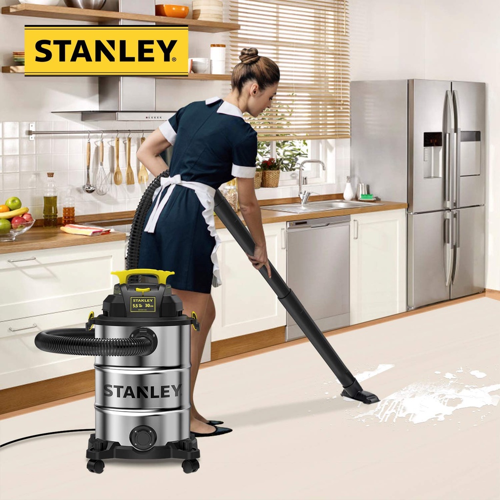 Mô tả Máy hút bụi công nghiệp khô và ướt Stanley SL19417-8A 4000W 5.5HP - bộ lọc HEPA - Bảo hành 12 tháng Kèm Phụ Kiện - 5