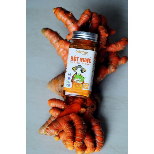 Ảnh Bột nghệ organic nguyên chất Dalahouse công nghệ sấy lạnh tiêu chuẩn Châu Âu lọ 40 gr 2