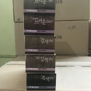 Nhuộm tóc phủ bạc thời trang màu đen (Hàn Quốc) Welcos confume hair color 1N   60 x 60g