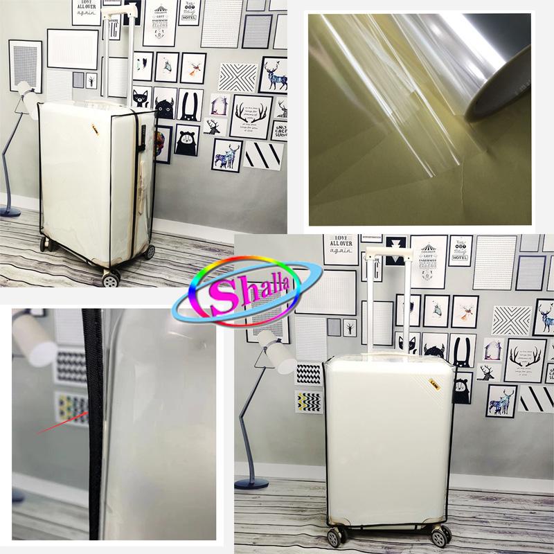 Áo trùm vali bọc nhựa trong suốt Viền đen M.E.N (siêu hot)