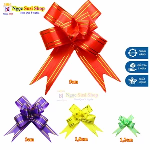 COMBO 10 NƠ RÚT GÓI QUÀ CỰC ĐẸP RẤT TIỆN LỢI [GIÁ SỈ MUA CHỌN SIZE] - GIAO NGẪU NHIÊN MÀU