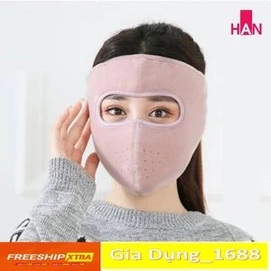 Khẩu trang Khẩu trang ninja 💚CAM KẾT CHUẨN💚vải nỉ dán gáy che kín mặt tai chống nắng chạy xe phượt nam nữ hè - khau tra