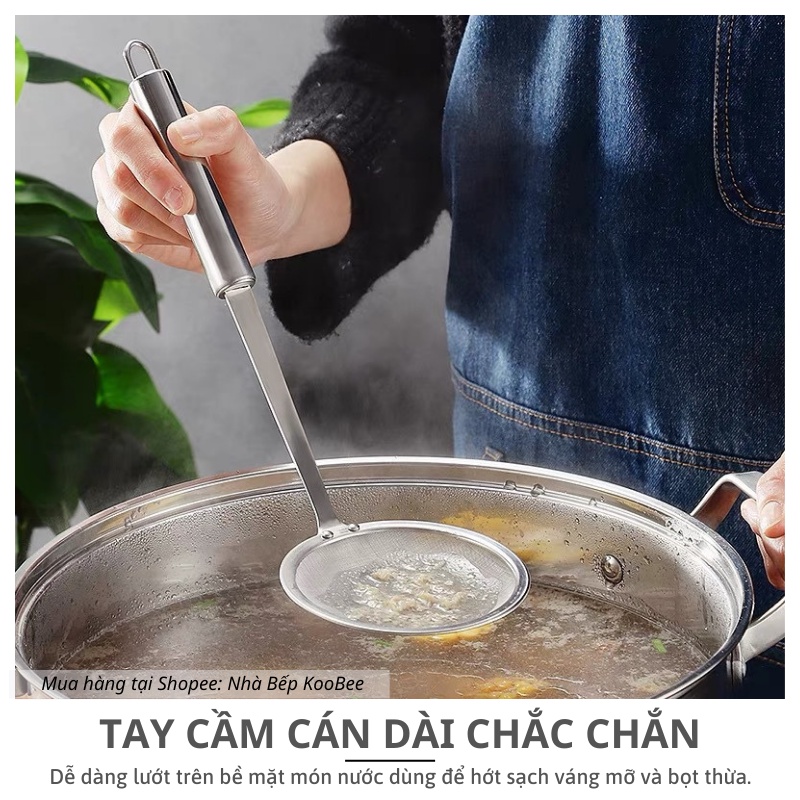 Muôi Vá Vớt Bọt Đa Năng KOOBEE – Lọc Váng Mỡ, Chiên Rán, Rây Bột Siêu Tiện Lợi (NB53)