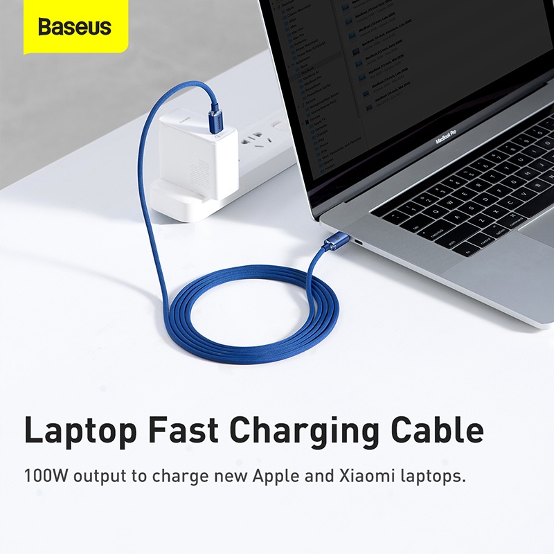 Ảnh Baseus Dây Cáp Sạc Nhanh 5a usbc 100w cáp sạc nhanh cho ip 15 xiaomi samsung huawei 2
