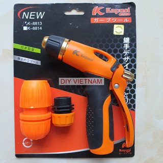 Vòi xịt rủa áp lực cao 1 tia hãng KAPUSI Nhật Bản cao cấp, kèm đầu nối vòi nước, Bảo hành 12 tháng