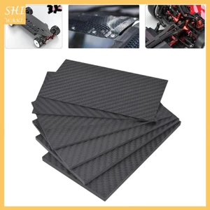 Tấm sợi Carbon dệt thẳng 0,5mm / 1mm / 2mm / 3mm cho 125x75x0,5mm