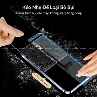 Kính Cường Lực Trong Suốt Popkon Cho iPhone 17 Pro Max Full Màn 9H Kèm Khung Dán