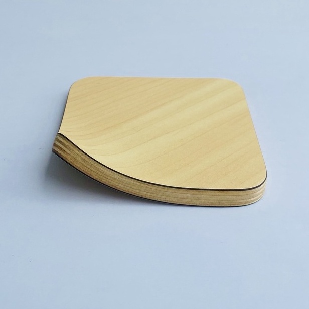 Ảnh Đế Lót Ly Bằng Gỗ Uốn Cong, Khay Gỗ Decor, Chịu Nhiệt Độ Cao - PlyConcept Joy Wooden Coasters 4